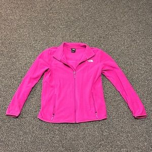Fuchsia The North Face fleece jacket